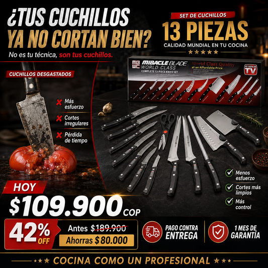 Set Maestro de Cuchillos — Más Precisión, Menos Esfuerzo