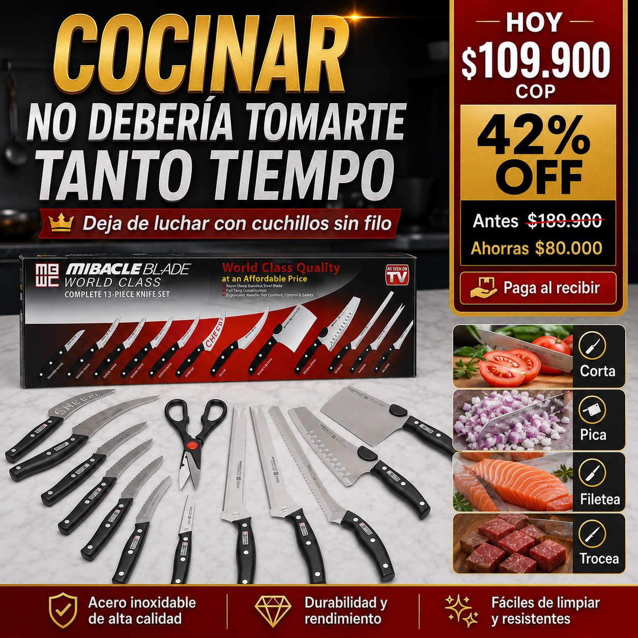 Set Maestro de Cuchillos — Más Precisión, Menos Esfuerzo
