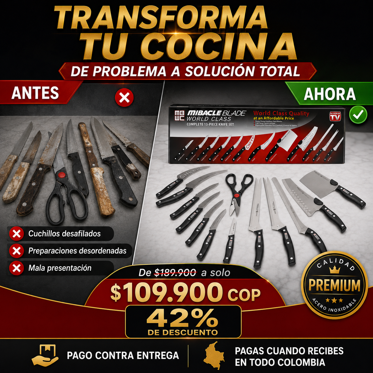 Set Maestro de Cuchillos — Más Precisión, Menos Esfuerzo
