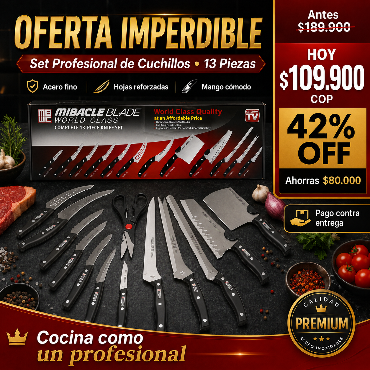 Set Maestro de Cuchillos — Más Precisión, Menos Esfuerzo